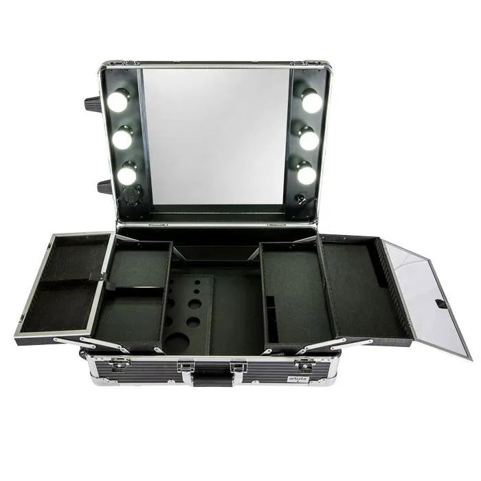 Artizta Horizon Black Lines Hollywood Make Up Artist Station 6070BL